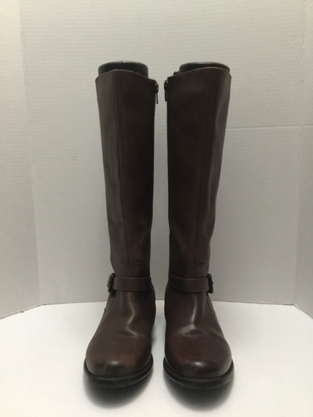 Clarks Tall Brown Leather boots women size 7W